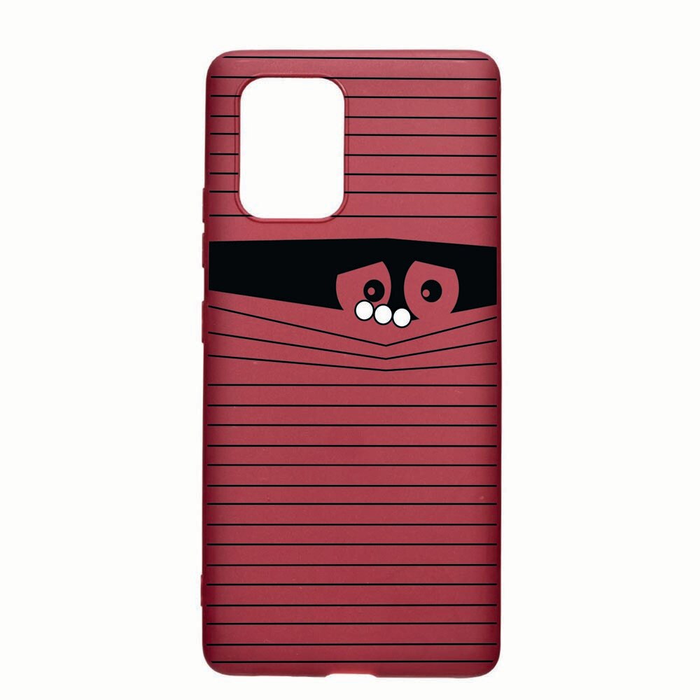 Husa Apple iPhone 11 Pro, Look Back, rezistenta la uzura, anti-alunecare, din silicon Premium, Pomegranate 38