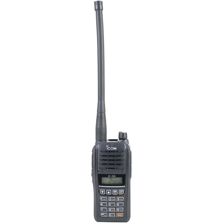 Statie radio portabila aviatie Icom IC-A16E#22, fara Bluetooth, canale COM