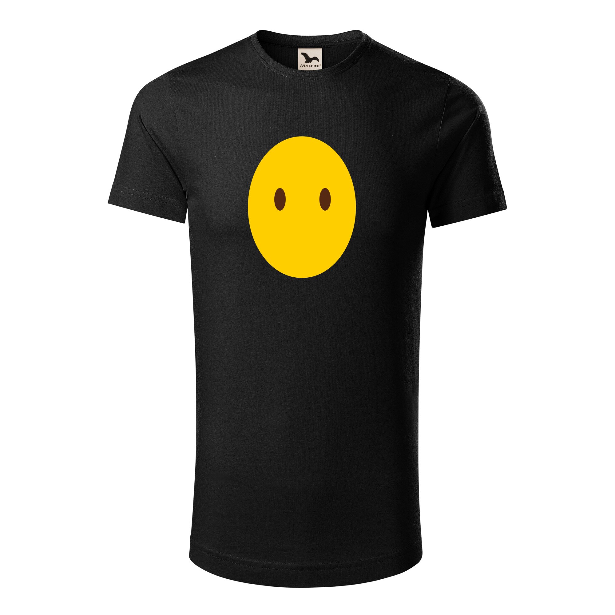 Tricou barbati clasic, Malfini, Emoji Silent Face, Negru, S