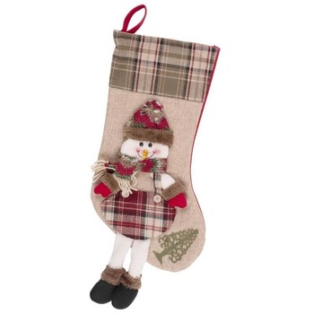 Decoratiune Craciun, soseta pentru cadouri cu om de zapada, 50 cm Decoratiune Craciun, soseta pentru cadouri cu om de zapada, 50 cm