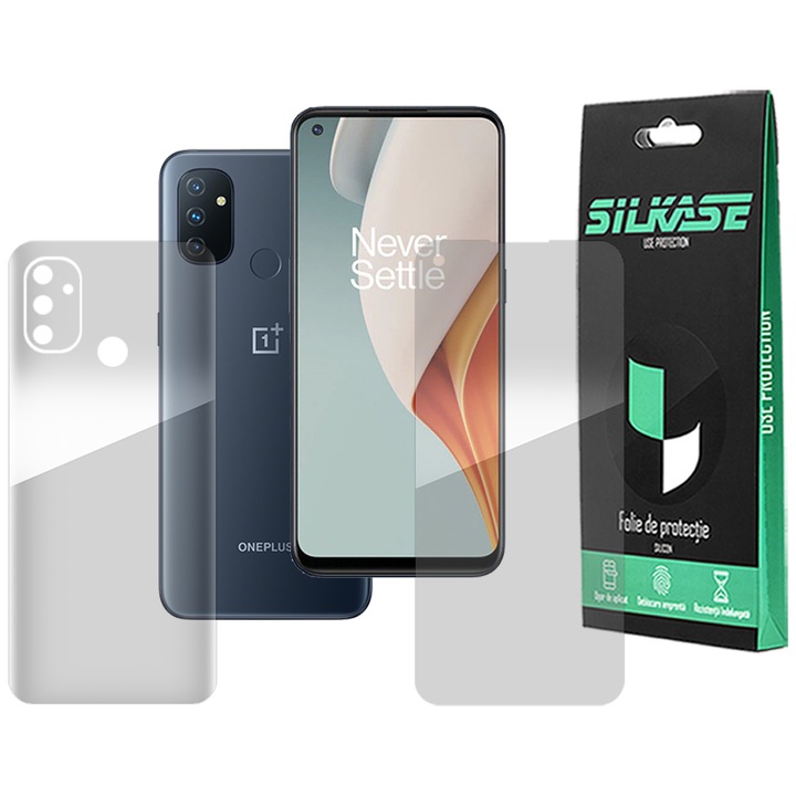 Комплект 2 фолиа SILKASE за OnePlus Nord N100, защита на телефона, възобновяем силикон