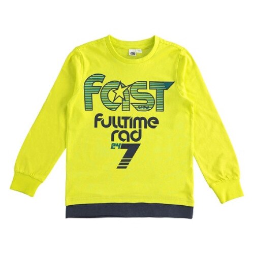 Bluza baiat, Ido, verde praz cu bleumarine