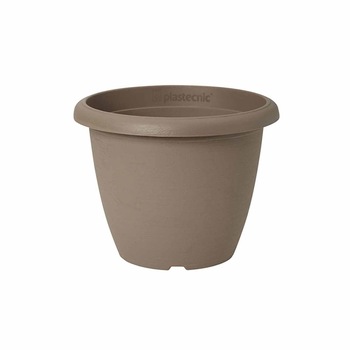 Ghiveci cu farfurie, Terrae Bell, diametru 40 cm, bej inchis Ghiveci cu farfurie, Terrae Bell, diametru 40 cm, bej inchis