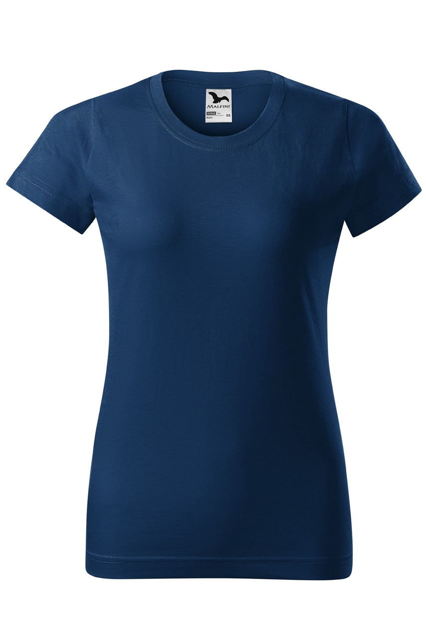 Tricou femei, bumbac 100%, Malfini Basic, midnight blue, Midnight Blue