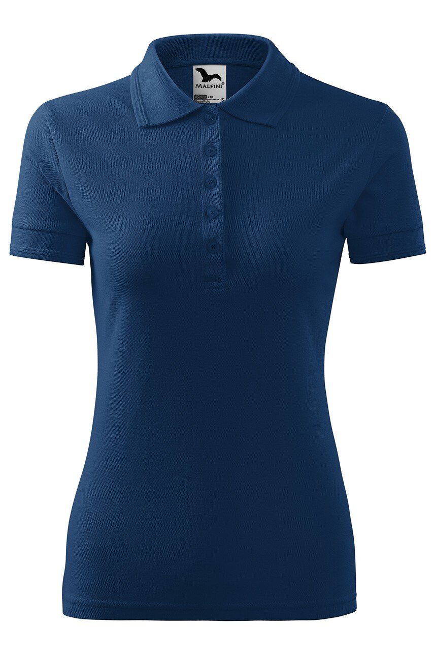 Tricou polo femei Malfini Pique, Midnight Blue