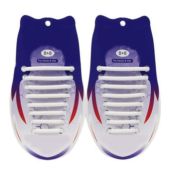 Sireturi Elastice din Silicon pentru pantofi sport, functie NO TOUCH, SIRETILA®, Alb Sireturi Elastice din Silicon pentru pantofi sport, functie NO TOUCH, SIRETILA®, Alb