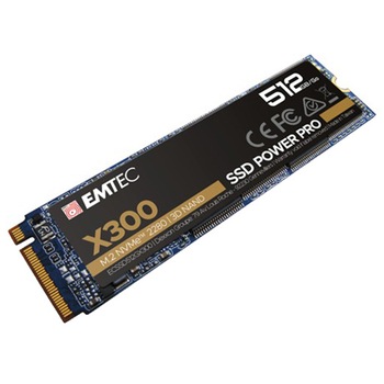Solid State Drive (SSD) EMTEC X300 Power Pro, 512GB, NVMe, M.2. Solid State Drive (SSD) EMTEC X300 Power Pro, 512GB, NVMe, M.2.