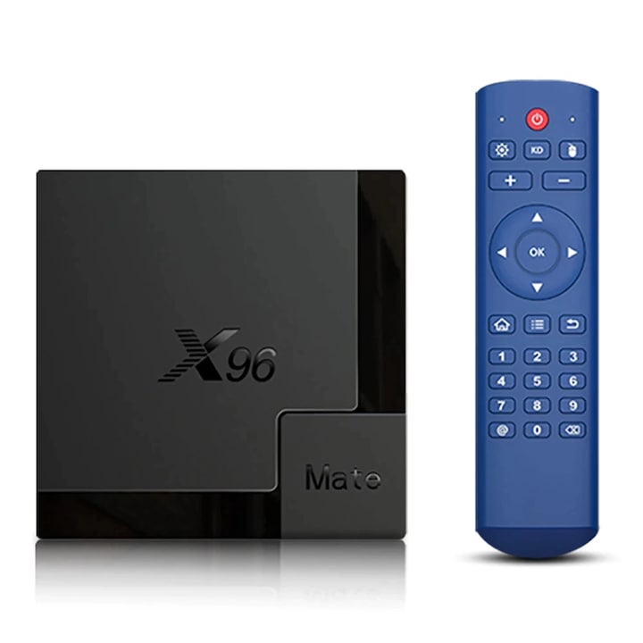 X96 Mate 4K Android 10 TV Box 4GB RAM 64GB ROM Mini PC médialejátszó Quad-Core WIFI 2,4/5Ghz