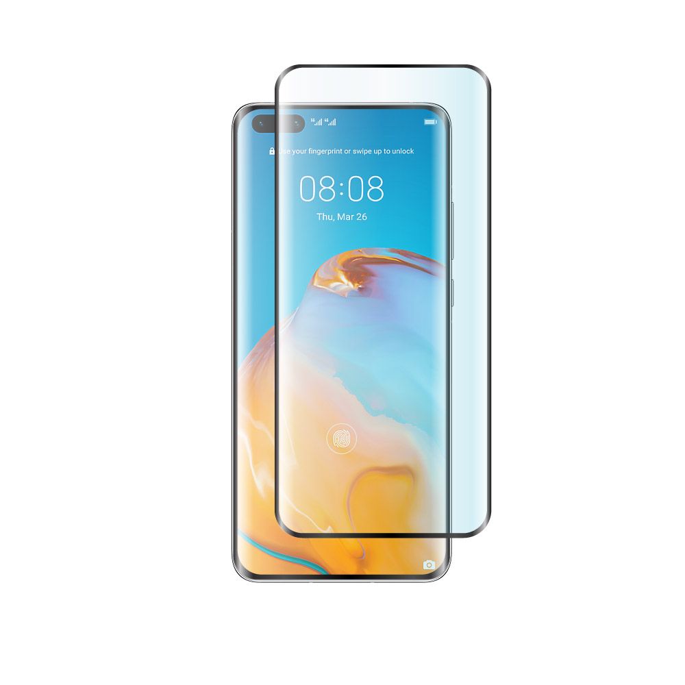 Folie protectie din sticla compatibila cu Huawei Pro, full cover, full glue, lipici pe tot ecranul, case friendly, curbata, PlanetPhone - eMAG.ro
