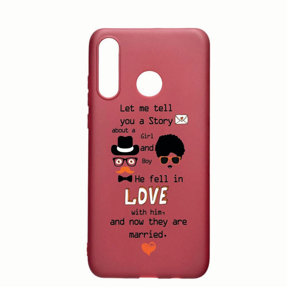 Husa Huawei P30 Lite, Married, rezistenta la uzura, anti-alunecare, din silicon Premium, Pomegranate 42