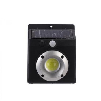 Lampa solara cu LED COB LF-1628, senzor de miscare, buton ON/OFF, Negru Lampa solara cu LED COB LF-1628, senzor de miscare, buton ON/OFF, Negru