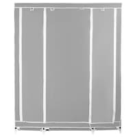 Dulap pentru Haine cu rafturi si spatiu pentru Umerase,134 x 43 x 175cm, Gri