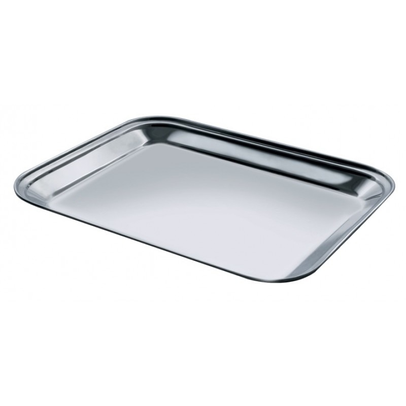 Tava servire dreptunghiulara Salvinelli, 30 x 23 cm, Inox