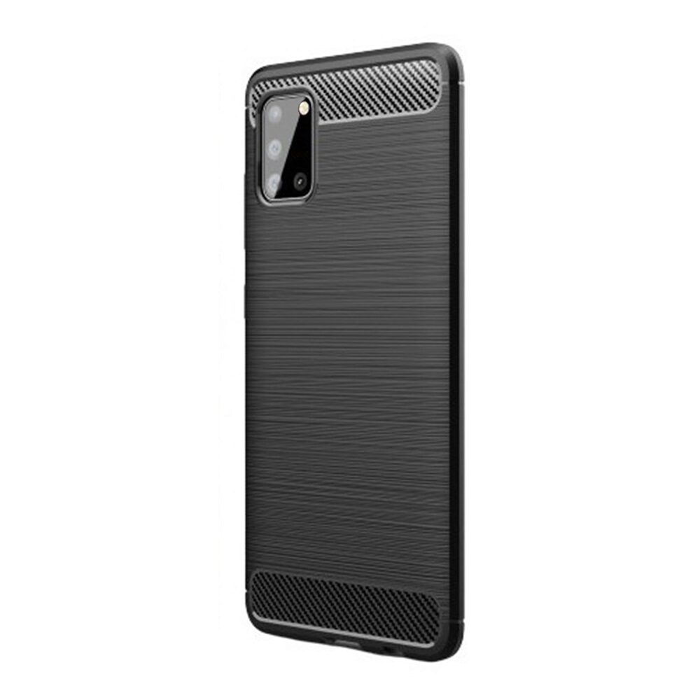 Husa Flexibila Antisoc Carbon pentru Oppo A72, Negru