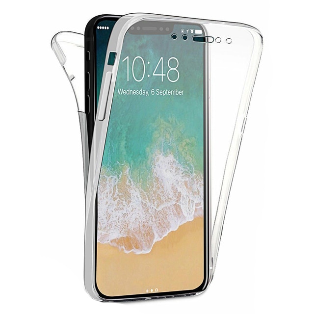 Husa 360* pentru Apple iPhone X/XS, transparent, maleabil