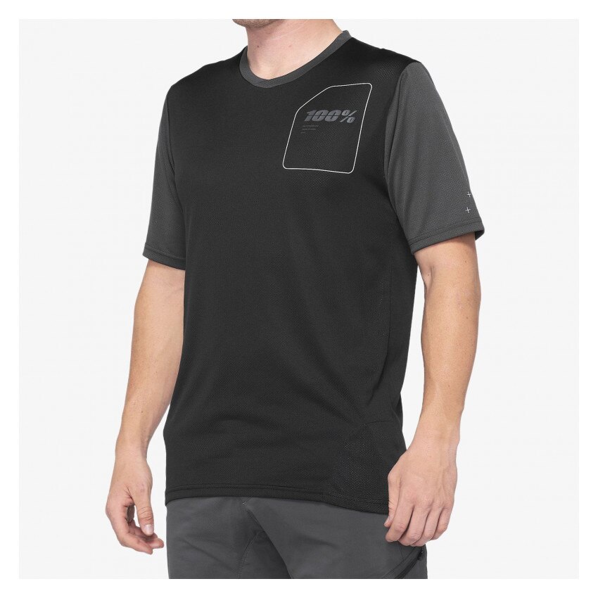 Tricou, 100%, Ridecamp Jersey, Negru, S/M