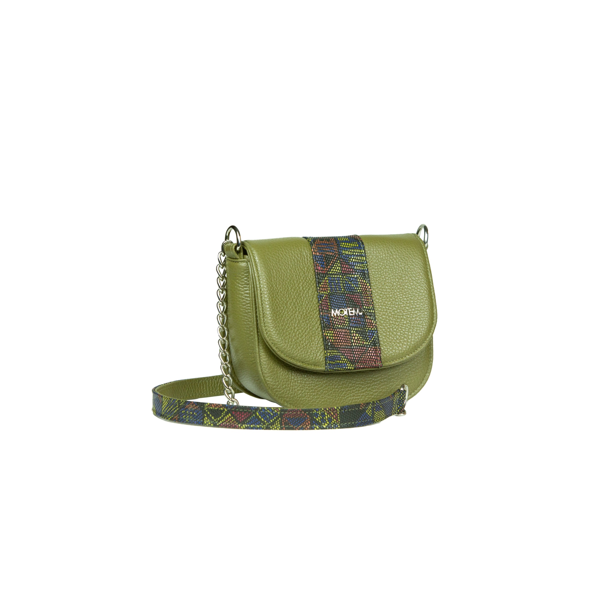 Geanta piele, Florance mini, vernil, 11x19x3 cm