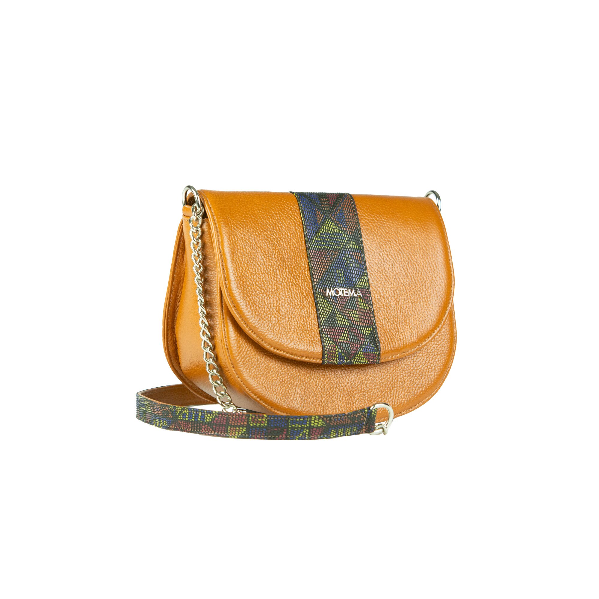 Geanta piele, Florance maxi, camel, 19x23x8 cm