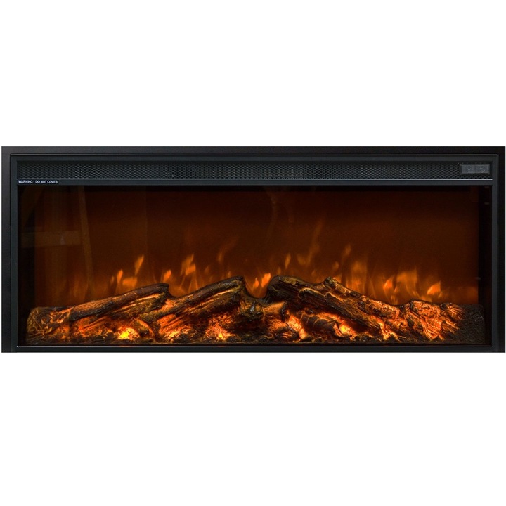 Eлектрическа камина MASOMI, Tasmania-35' 1600 W, Черен, 88*37*16 cm