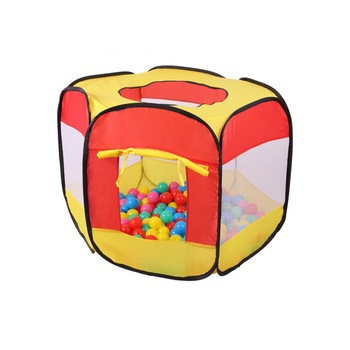 Piscina uscata pliabila cu bile pentru copii, 100 bile, 90x70cm, rosu/galben Piscina uscata pliabila cu bile pentru copii, 100 bile, 90x70cm, rosu/galben