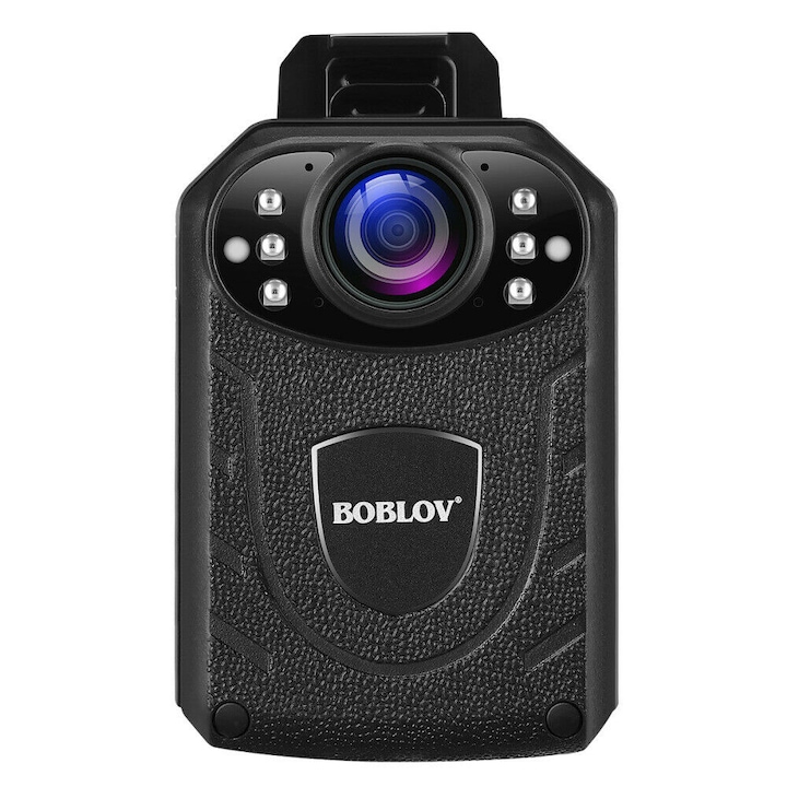 Body videokamera Body Camera BOBLOV KJ21Pro, 2K, 4 mpx OV4689, távirányító, érintőképernyő, autonómia 10h, éjszakai látás, IR LED-ek