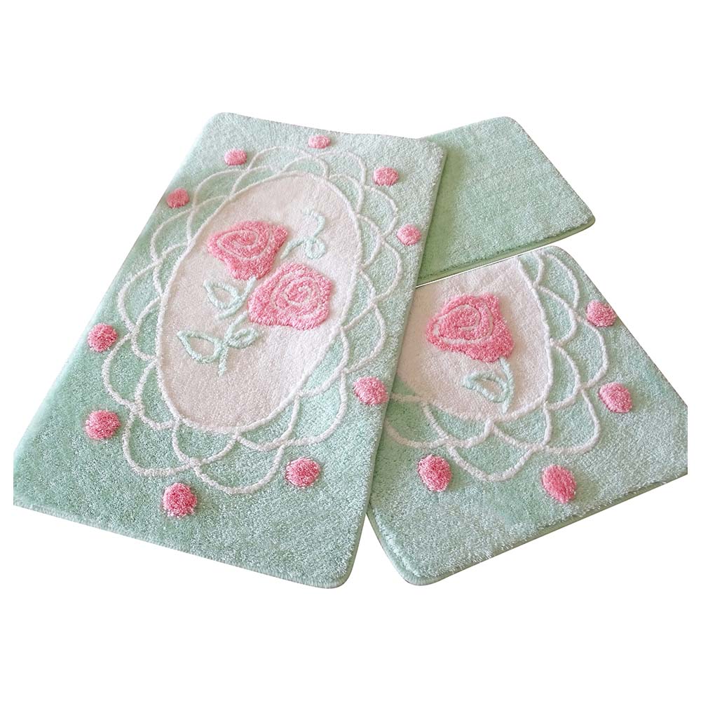 Covorase de baie, Set 3, DANTEL Mint, Chilai Home