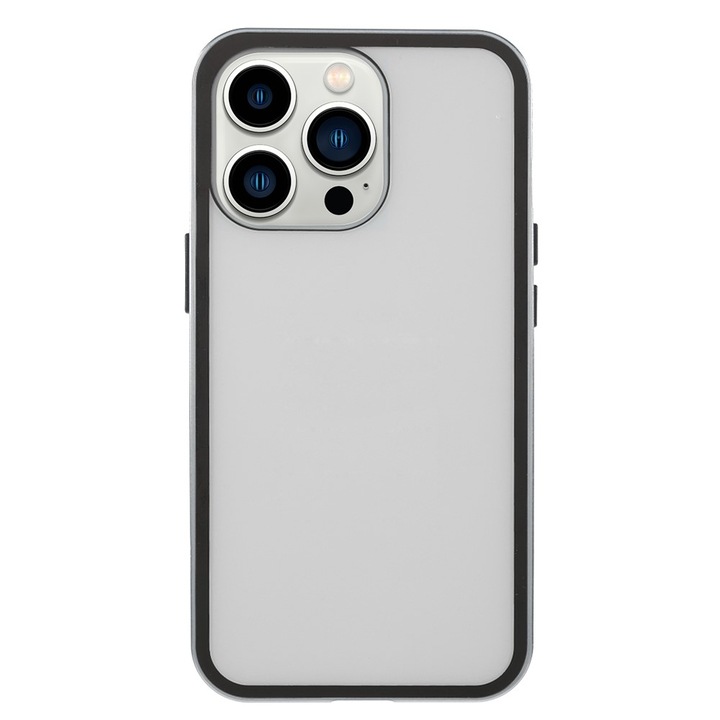 Магнитен 360° Kейс за iPhone 13 Pro Max с предно и задно стъкло, Сребрист