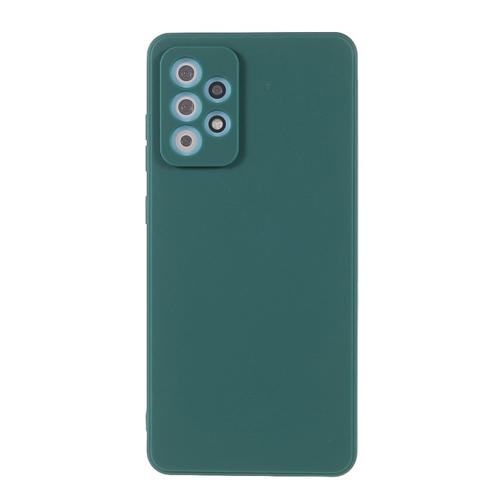 Силиконов Калъф за Samsung Galaxy A52/ A52s, Удароустойчив, Защита на камерите, Зелен