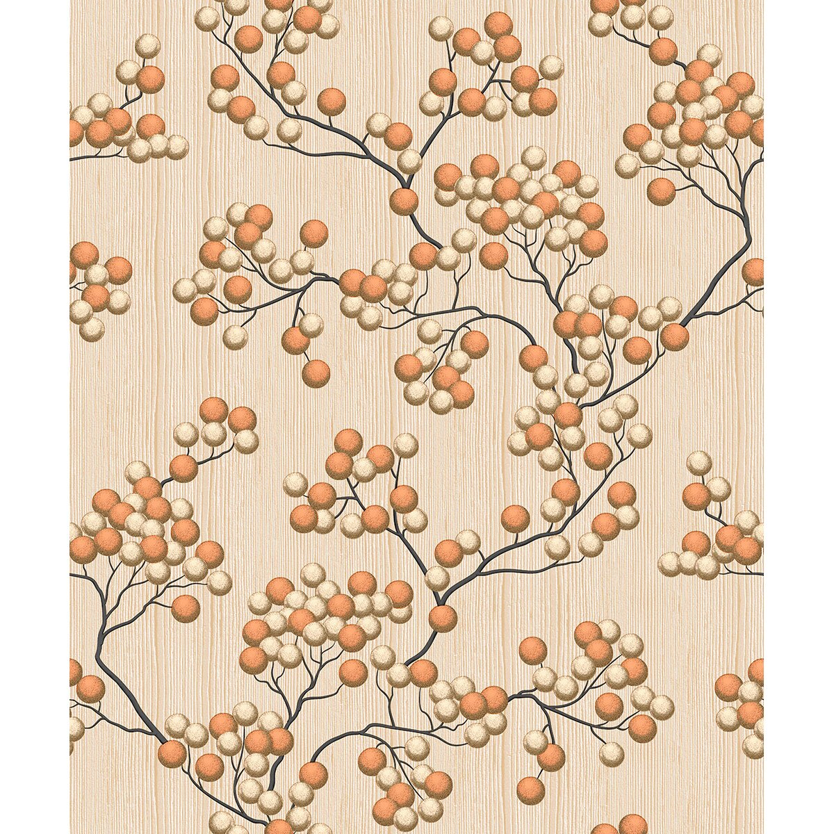 Tapet DEGRETS 1412 hartie Ramus bej, 0.53m x 10.05m, 5.3 mp