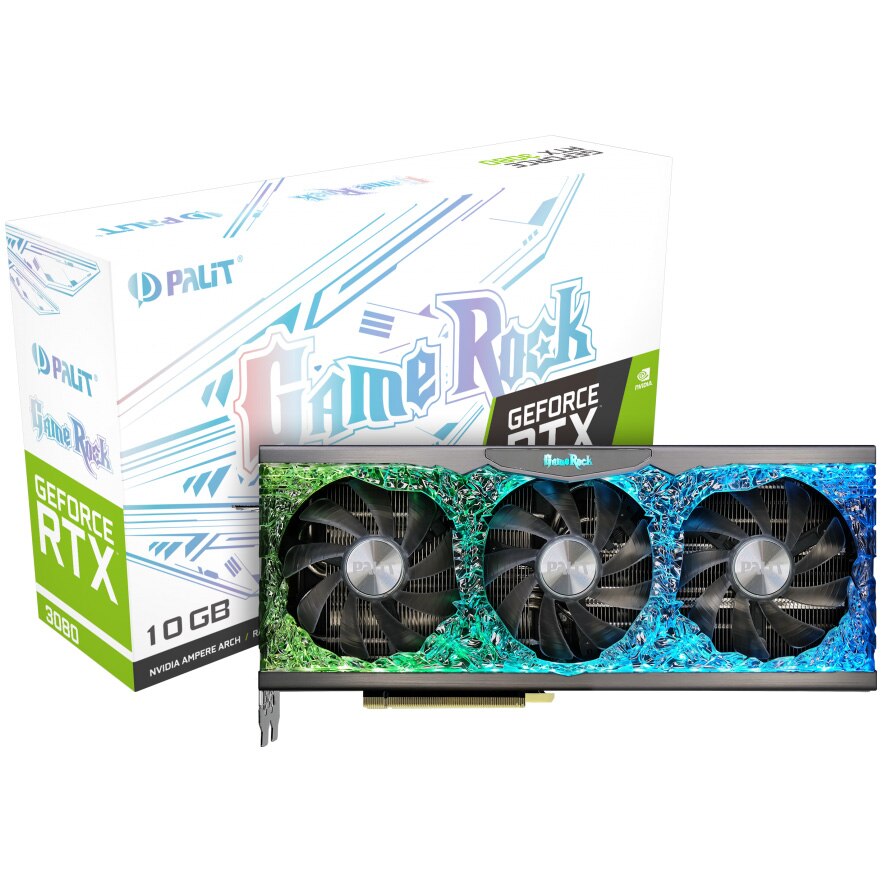 Placa video Palit GeForce® RTX™ 3080 GameRock LHR, 10GB GDDR6X