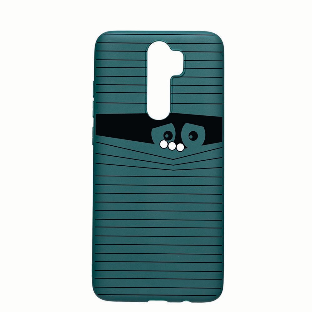 Husa Xiaomi Redmi Note 8 Pro, Look Back, rezistenta la uzura, anti-alunecare, din silicon Premium, forest green 38