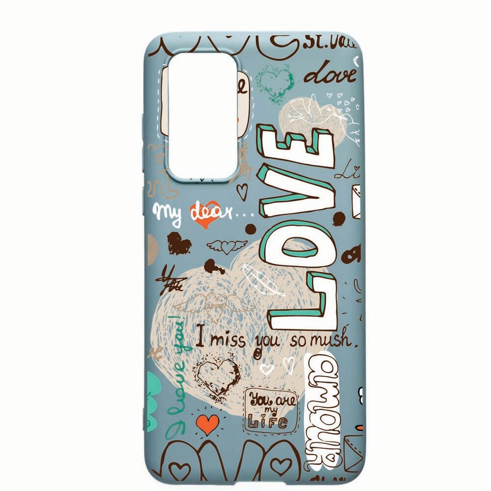 Husa Samsung Galaxy S20, Love, rezistenta la uzura, anti-alunecare, din silicon Premium, cornflower 25