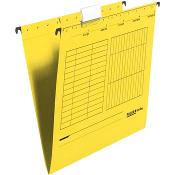 Dosar suspendabil Falken, galben, simplu, A4, 230g/mp, carton Dosar suspendabil Falken, galben, simplu, A4, 230g/mp, carton