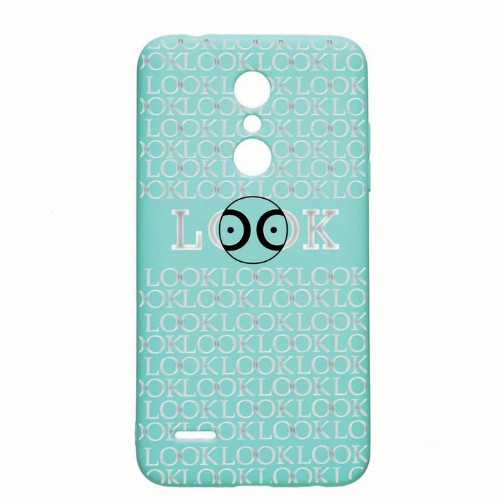 Husa LG K11 / K11 Plus / K10 2018, Look At Me, rezistenta la uzura, anti-alunecare, din silicon Premium, mint 39