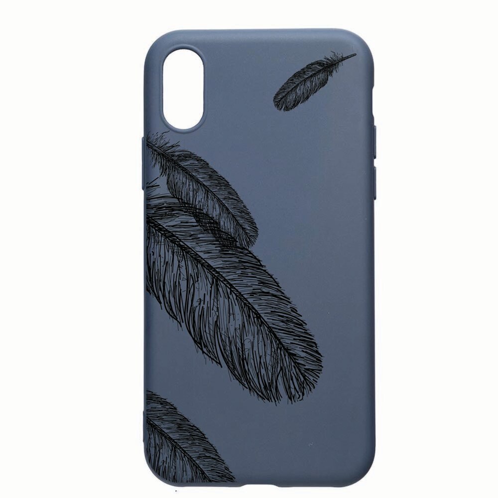 Husa Apple iPhone XR, Feather, rezistenta la uzura, anti-alunecare, din silicon Premium, Alaskan blue 18