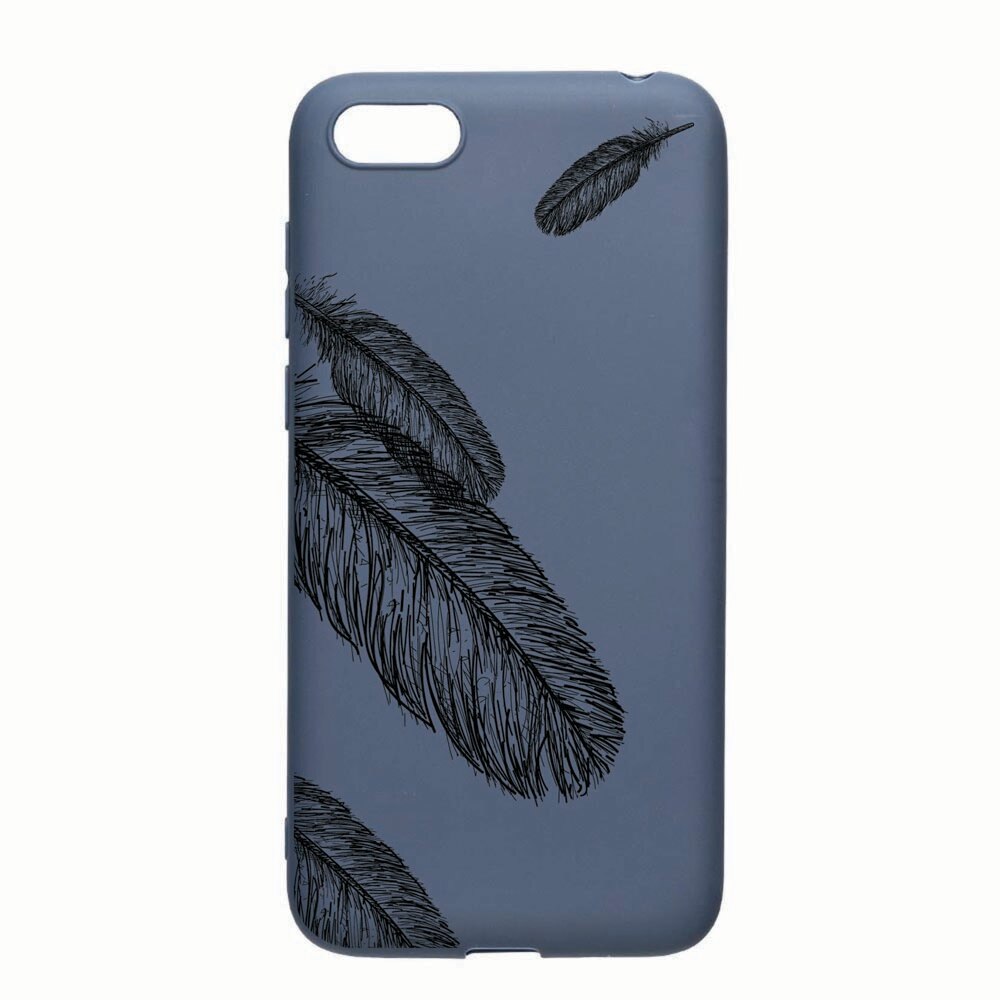 Husa Xiaomi Redmi 6A, Feather, rezistenta la uzura, anti-alunecare, din silicon Premium, Alaskan blue 18