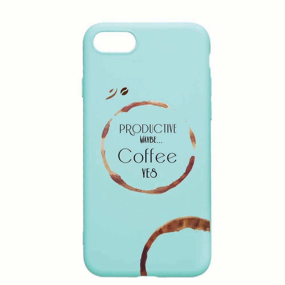 Husa Apple iPhone SE 2 / iPhone 7 / iPhone 8, Coffee, rezistenta la uzura, anti-alunecare, din silicon Premium, mint 33