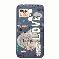 Husa LG K11 / K11 Plus / K10 2018, Love, rezistenta la uzura, anti-alunecare, din silicon Premium, Alaskan blue 25