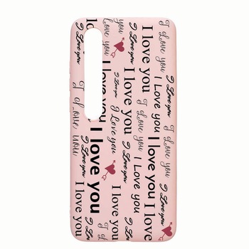 Husa Xiaomi Mi 10 / Mi 10 Pro, I Love You, rezistenta la uzura, anti-alunecare, din silicon Premium, Pink Sand 40 Husa Xiaomi Mi 10 / Mi 10 Pro, I Love You, rezistenta la uzura, anti-alunecare, din silicon Premium, Pink Sand 40