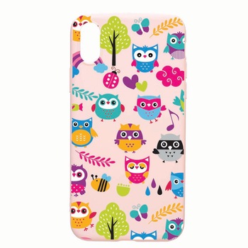 Husa Apple iPhone XS / X, Owl, rezistenta la uzura, anti-alunecare, din silicon Premium, Pink Sand 43 Husa Apple iPhone XS / X, Owl, rezistenta la uzura, anti-alunecare, din silicon Premium, Pink Sand 43