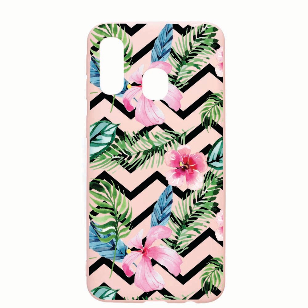 Husa Huawei P Smart 2019, Tropical, rezistenta la uzura, anti-alunecare, din silicon Premium, Pink Sand 49