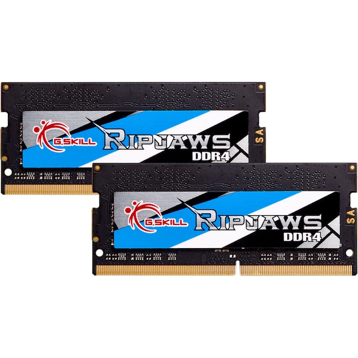 Memorie G.SKILL Ripjaws DDR4 SO-DIMM 32GB(2x16GB) 3200MHz CL22 F4-3200C22D-32GRS