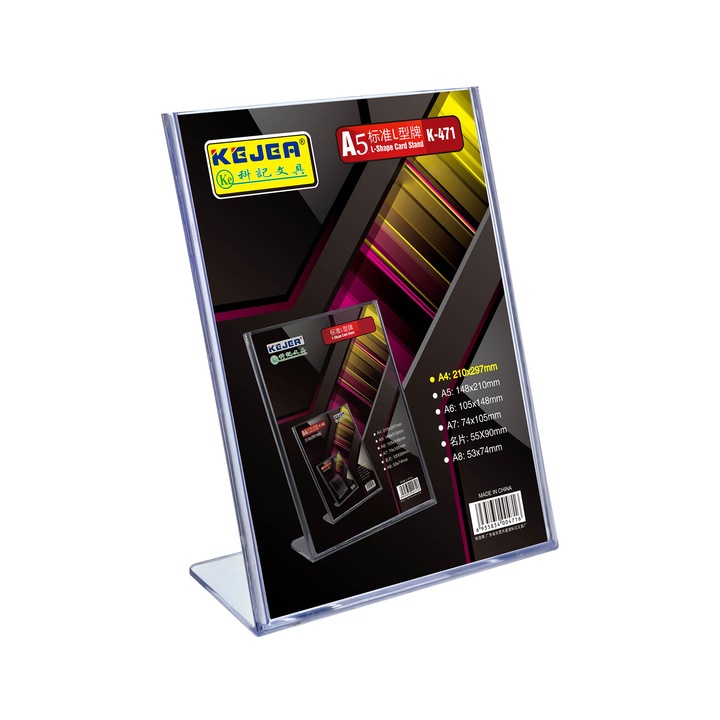 Stand de prezentare Kejea, Vertical, A5, Transparent