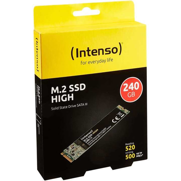 Solid State Drive (SSD) Intenso High, 240GB, SATA III, M.2. 2280