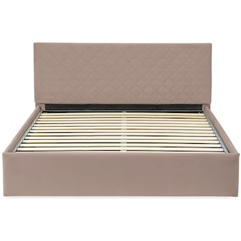 Pat Kring Artemis,140x200 cm, lada depozitare, stofa gri Pat Kring Artemis,140x200 cm, lada depozitare, stofa gri