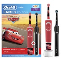 set family periuta de dinti electrica copii  adult oral b vitality d100 cars pro 1 cross action 2 capete rosunegru imagen 26_0_
0