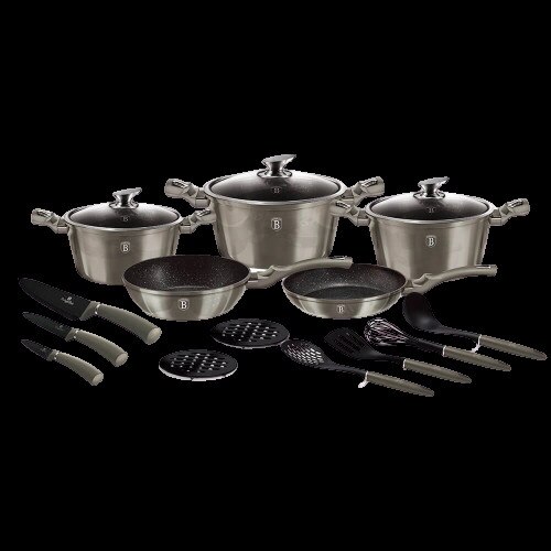 Metallic Line Carbon Edition BH/6163 Set di pentole da 17 pezzi 