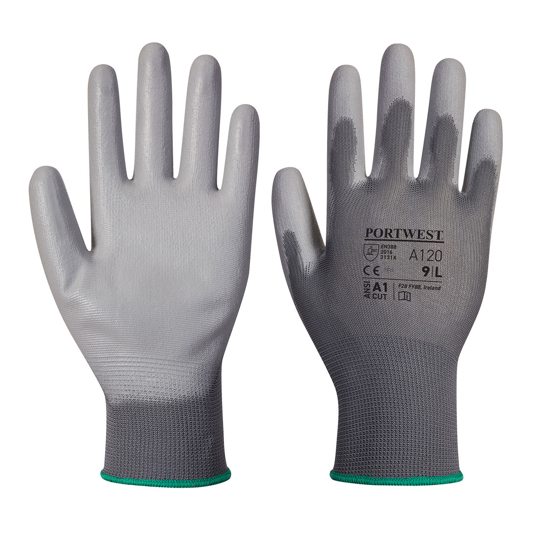 Manusi Poliuretan Palm, Gri, XS