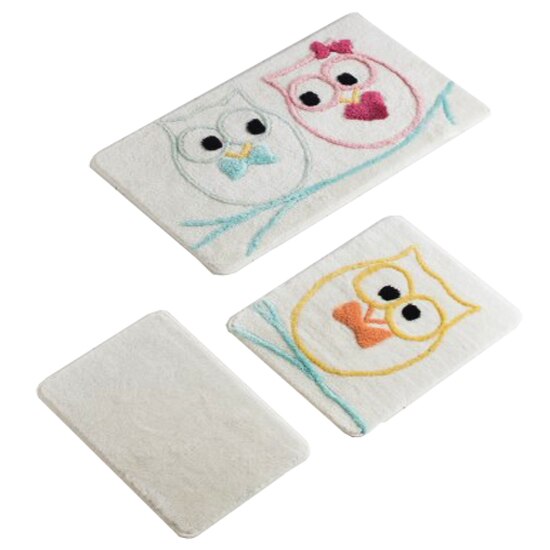Set 3 Covorase de baie, Owl&Owl, Chilai Home