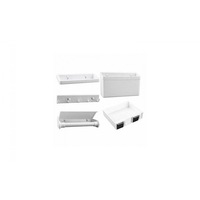 Organizator 5 in 1 pentru bucatarie, alb, plastic, 26 x 10.3 x 9.3 cm